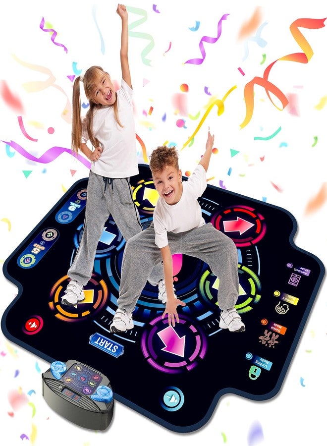KIZJORYA Dance Mat, Kids Electronic Dance Pad with Wireless Bluetooth 5 Speeds 9 Levels, Music Toys Birthday & Xmas Gifts for Girls Boys 3 4 5 6 7 8 9 10+ Year Old - Image 1